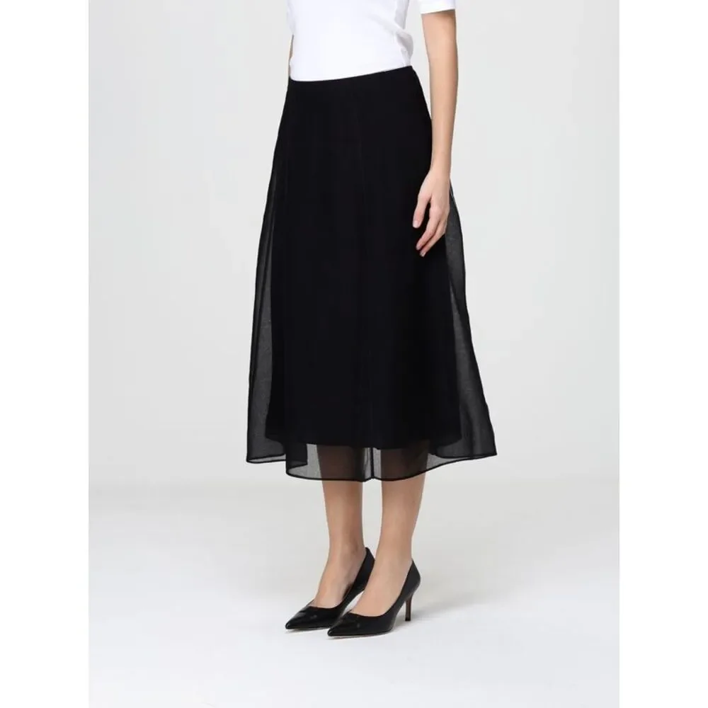 Brunello Cucinelli Women Silk Circle Midi Skirt Brunello Cucinelli